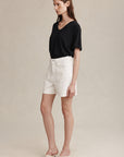 Marle Classic Jean Short Blanc