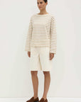 Assembly Label Bonne Long Sleeve Stripe Tee Tan