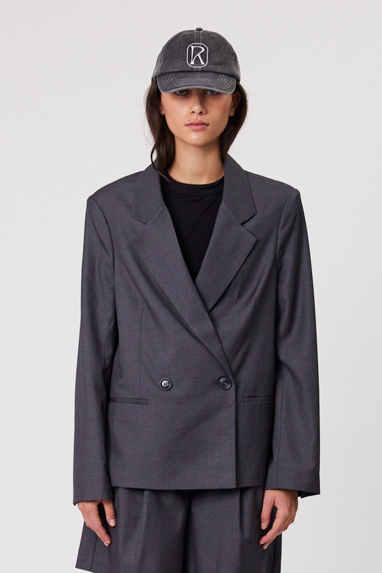 Remain Austin Blazer Charcoal