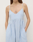 Assembly Label Ainslee Midi Dress Blue Check