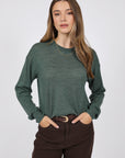 Marlow Alto Merino Crew Forest