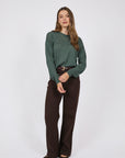 Marlow Alto Merino Crew Forest