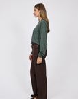 Marlow Alto Merino Crew Forest