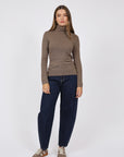 Marlow Alto Merino Roll Neck Mushroom