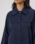 Marlow Arc Trench Coat Midnight
