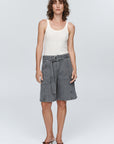 Marle Belted Jean Short Stone