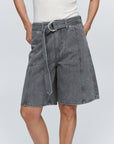 Marle Belted Jean Short Stone