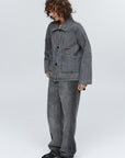 Marle Pea Jacket Stone