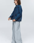 Marle Pea Jacket Washed Indigo