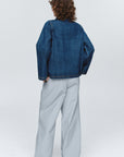 Marle Pea Jacket Washed Indigo