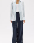 Assembly Label Cammy Stripe Shirt Blue White Stripe