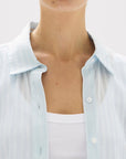 Assembly Label Cammy Stripe Shirt Blue White Stripe
