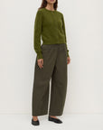 Assembly Label Carina Merino Wool Long SLeeve Cardigan Grove