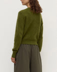 Assembly Label Carina Merino Wool Long SLeeve Cardigan Grove