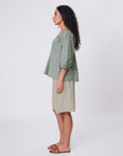 Marlow Cascade Blouse Meadow Floral Print
