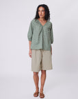 Marlow Cascade Blouse Meadow Floral Print