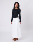 Marlow Cascade Skirt Chalk