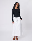Marlow Cascade Skirt Chalk
