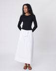 Marlow Cascade Skirt Chalk