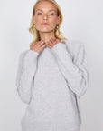 Marlow Saddle Cashmere Crew Fog