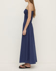 Assembly Label Connie Shirred Dress Imperial Blue