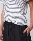 Marlow Converge Tee Charcoal Stripe
