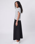 Marlow Converge Tee Charcoal Stripe