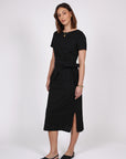 Marlow Delta Tie Dress Black