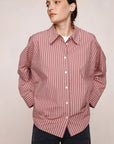 Marle Edie Shirt Rosewood Stripe