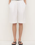 Assembly Label Ellen Cotton Twill Short White