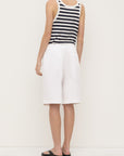 Assembly Label Ellen Cotton Twill Short White