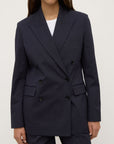Assembly Label Ellen Twill Blazer Dark Navy
