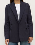 Assembly Label Ellen Twill Blazer Dark Navy