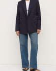 Assembly Label Ellen Twill Blazer Dark Navy
