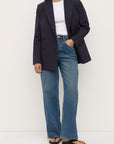 Assembly Label Ellen Twill Blazer Dark Navy