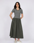 Marlow Fusion Dress Spruce Stripe