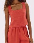 Assembly Label Georgina Top Papaya