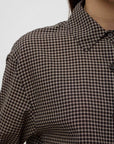 Assembly Label Harriet Long Sleeve Check Shirt Brown Black