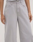 Assembly Label High Rise Barrel Leg Jean Grey