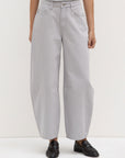 Assembly Label High Rise Barrel Leg Jean Grey
