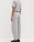 Assembly Label High Rise Barrel Leg Jean Grey