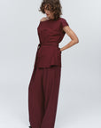 Marle Jude Top Pomegranate