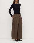 Assembly Label Jasmine Cotton Adjustable Barrel Pant Military