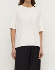 Assembly Label Kira Cotton Hemp Tee Antique White