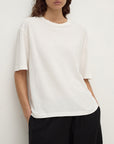 Assembly Label Kira Cotton Hemp Tee Antique White