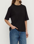 Assembly Label Kira Cotton Hemp Short Sleeve Tee Black