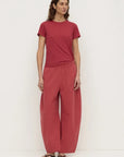 Assembly Label Elaine Washed Cotton Pant Raisin