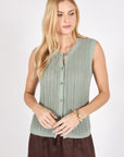 Marlow Lume Knit Vest Sage