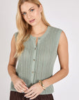 Marlow Lume Knit Vest Sage