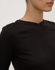 Assembly Label Margot Jersey Long Sleeve Top Black